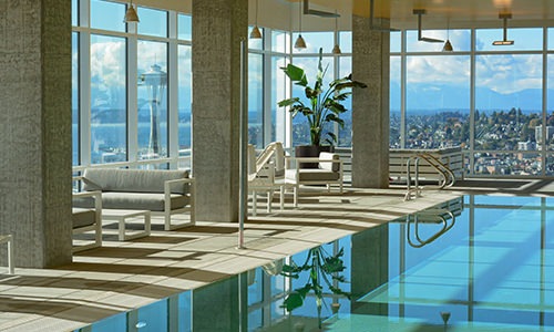 Private indoor pool